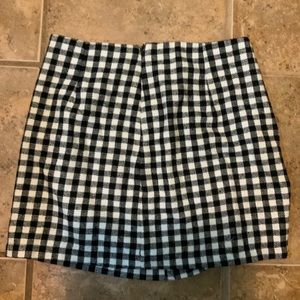 Plaid Gingham Mini Skirt